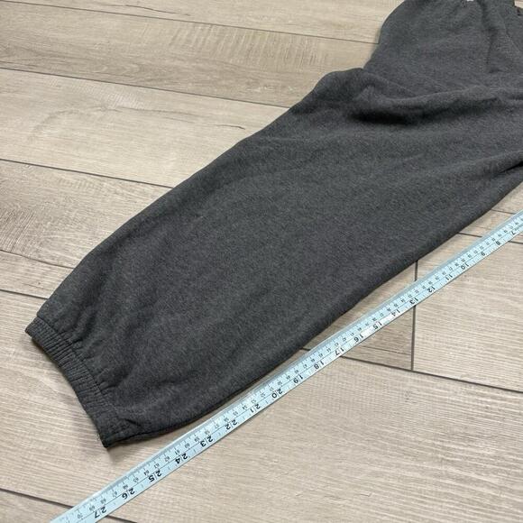 VTG Starter Track Pants Size 14/16 Youth Adult Baggy Joggers Dark Grey Y2K 28x26 - Picture 7 of 8